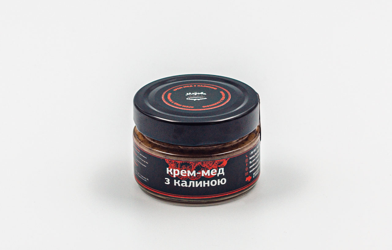 160г Крем-мед з калиною