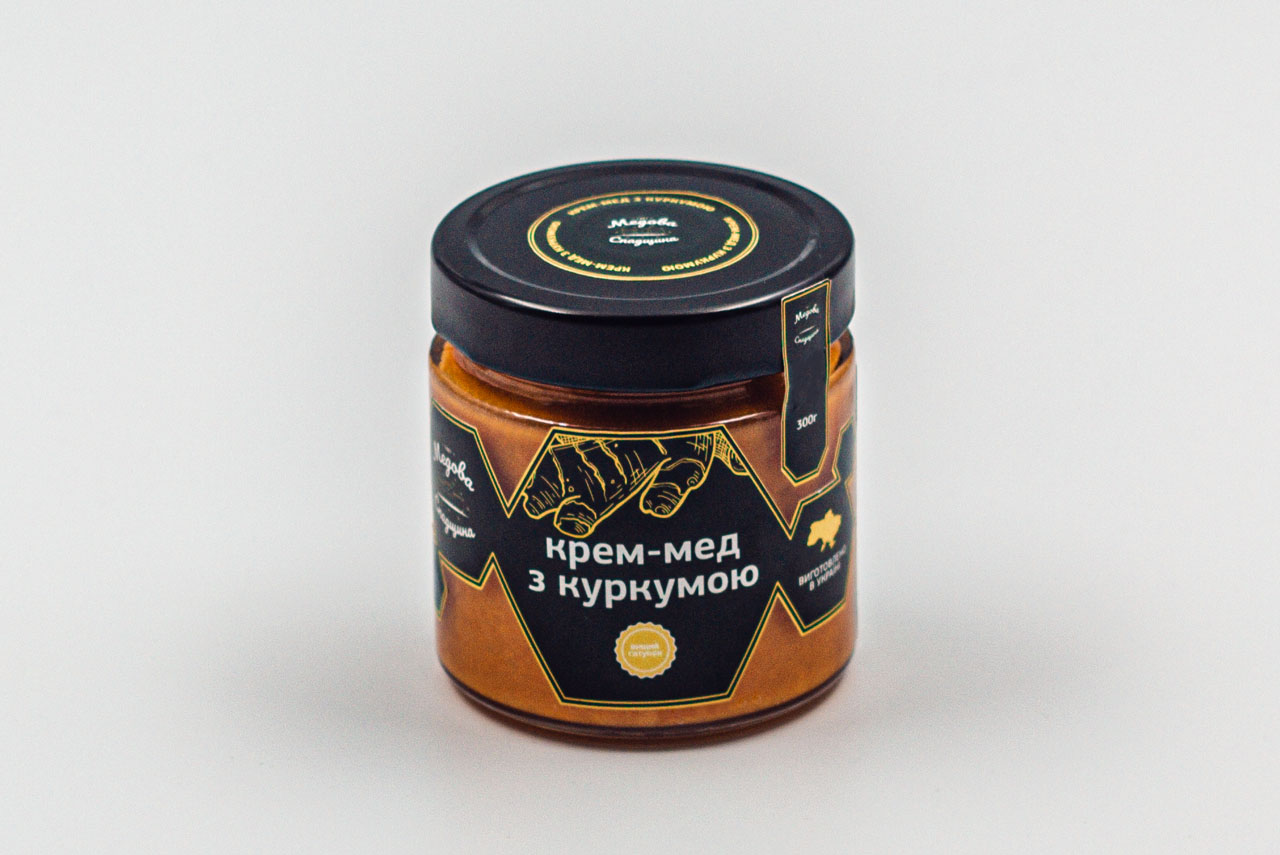 300г Крем-мед з куркумою