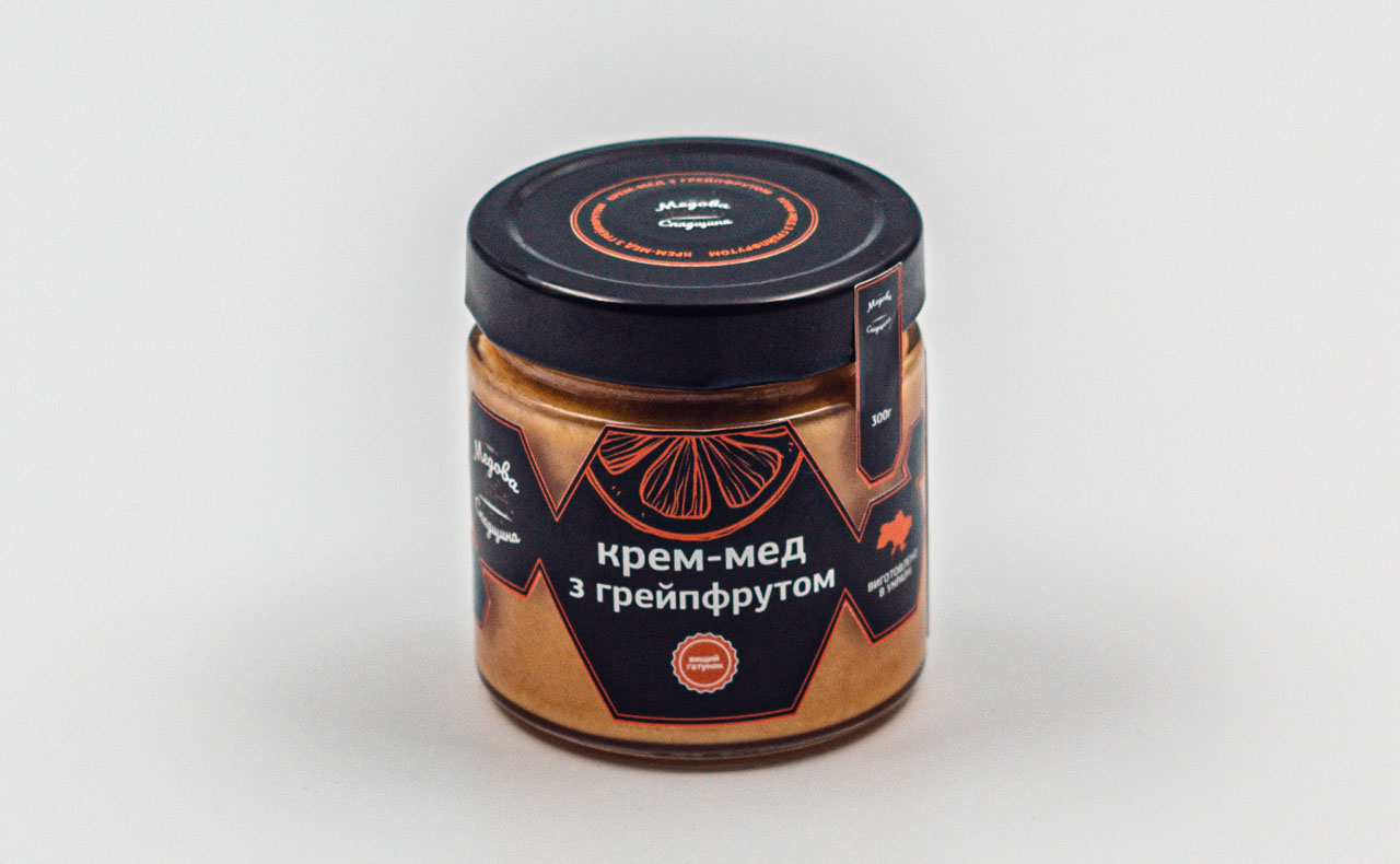 Копія _300г Крем-мед з грейпфрутом_