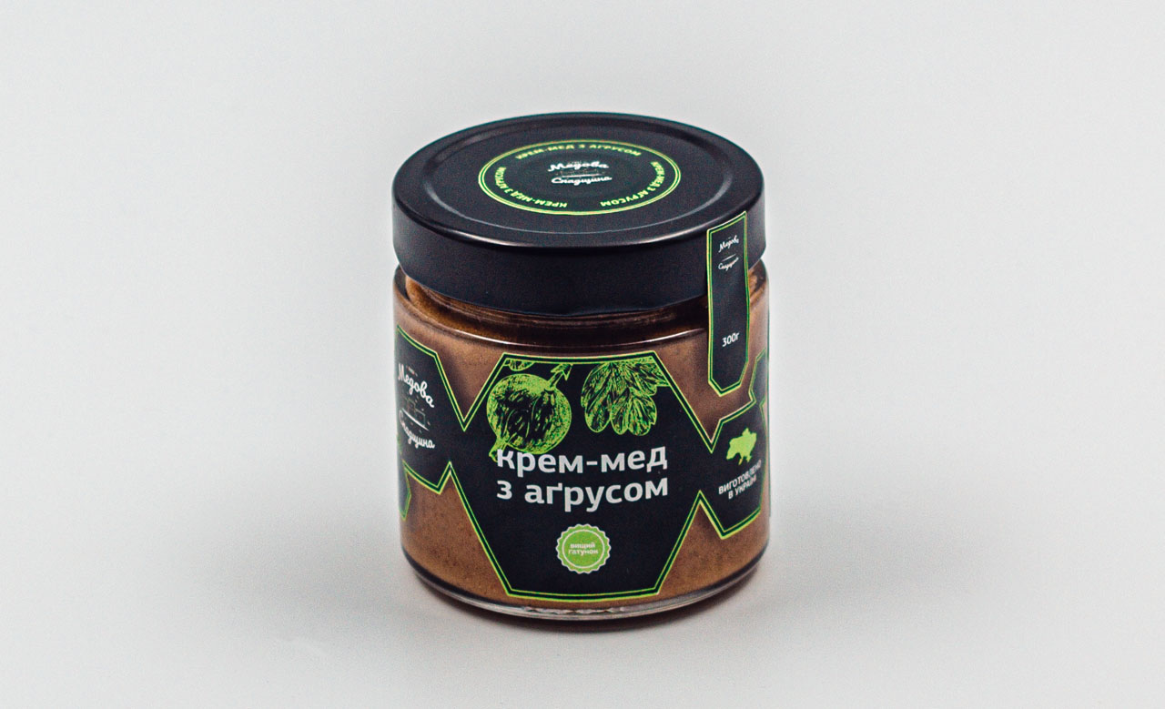 300г Крем-мед з аґрусом