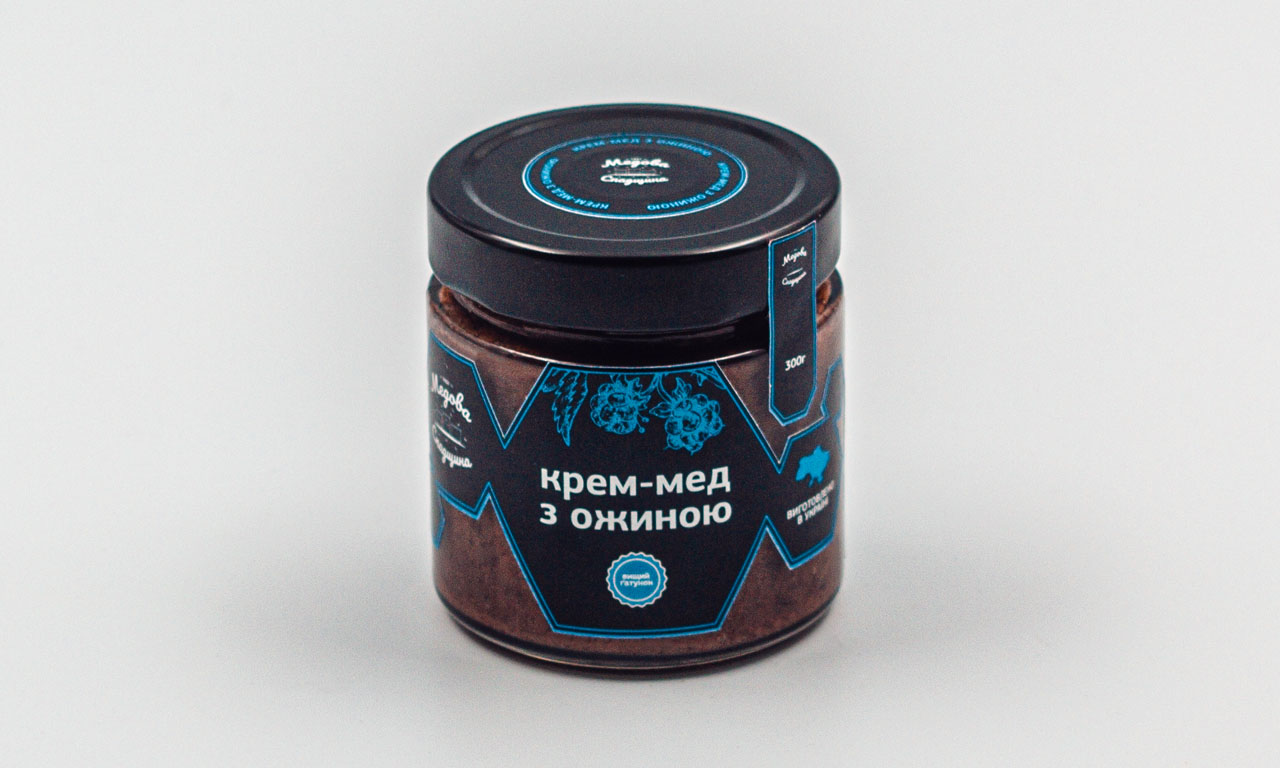 300г Крем-мед з ожиною